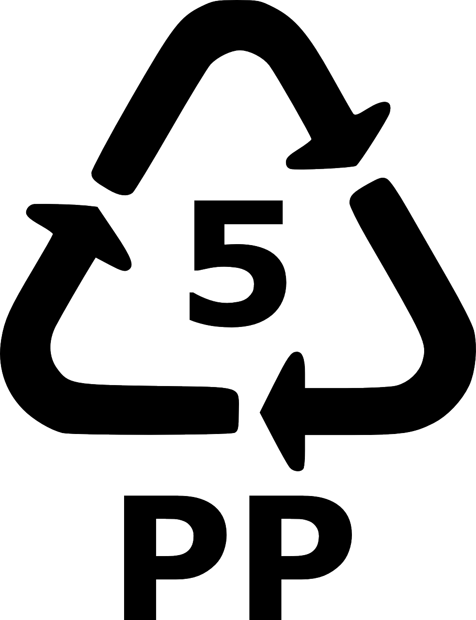 Recycle 5 Pp Recycling Plastic PNG | Picpng